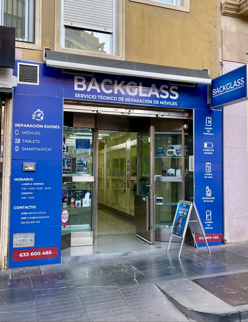 BACKGLASS – Reparación iPhone y móviles en Almería - Tienda de reparación de teléfonos móviles en Almería