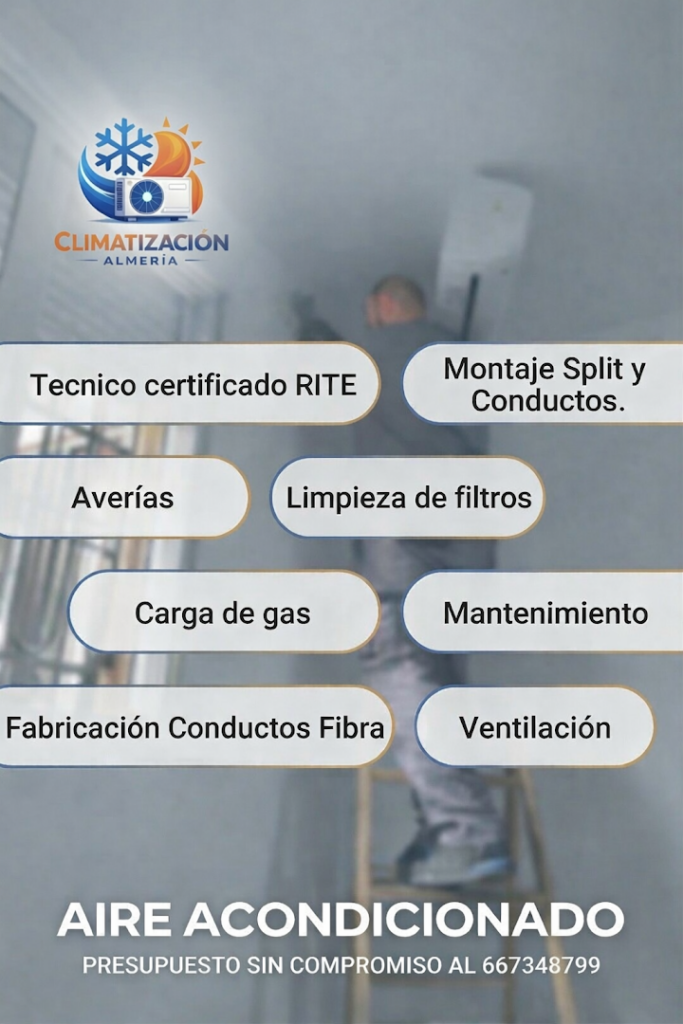 Climatizacion Almeria - Servicio de reparación de aire acondicionado en Huércal de Almería