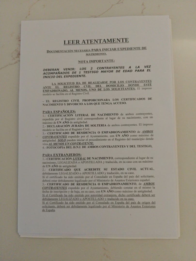 Oficina Registro Civil - Registro civil en Almería