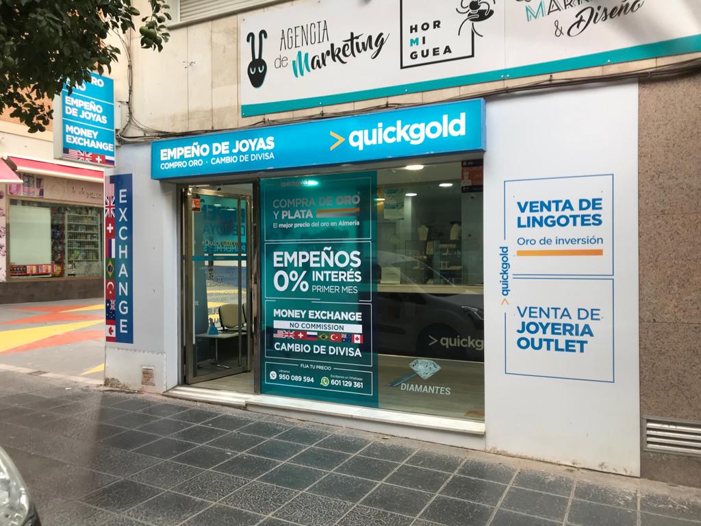 Quickgold Almería - Compro Oro | Casa de Cambio - Oficina de cambio de divisas en Almería